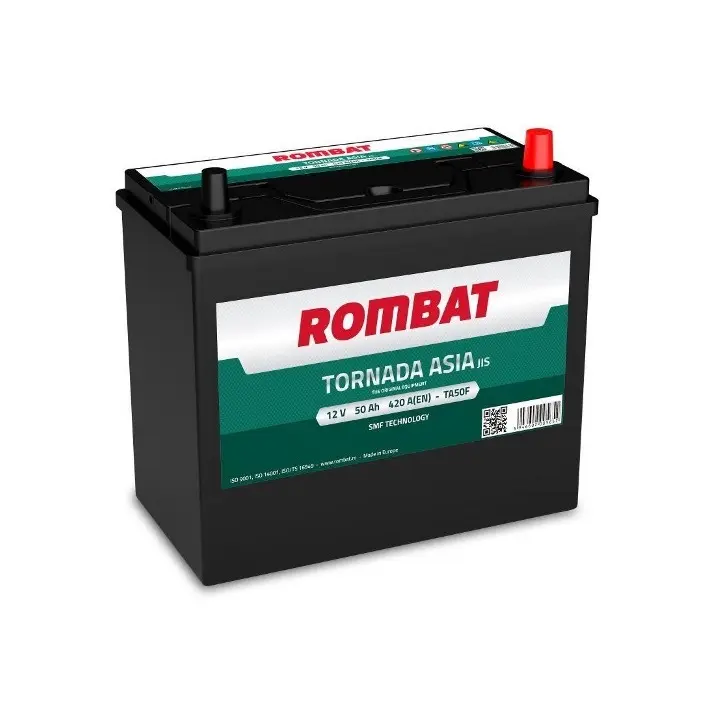Купить Аккумулятор Rombat TORNADA ASIA 50Ah 420A R/L+